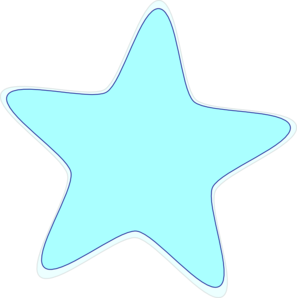 Light Blue Star Clip Art at Clker
