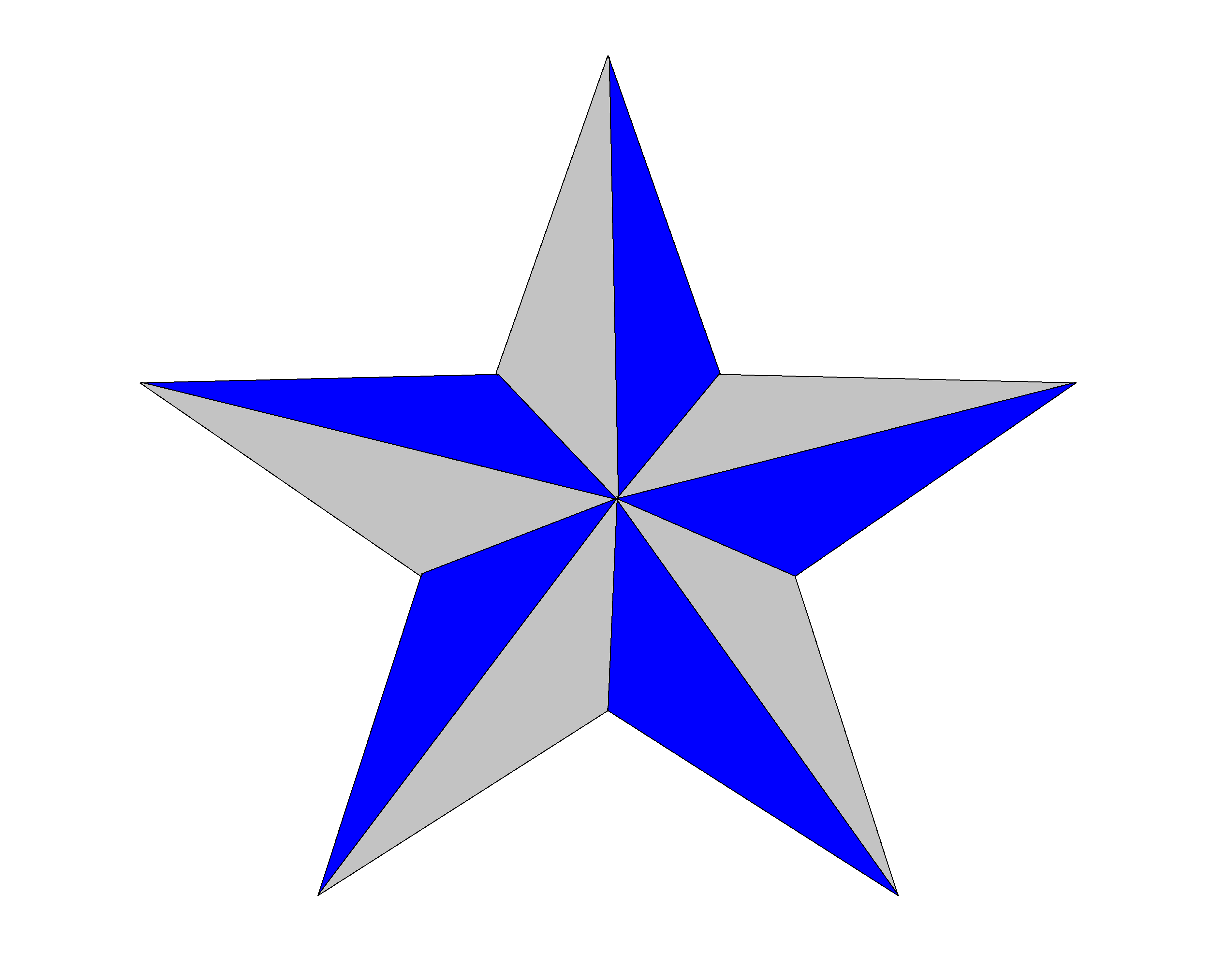 blue star - Clip Art Library