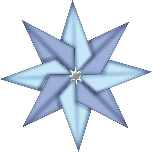 Blue Christmas Star Clipart