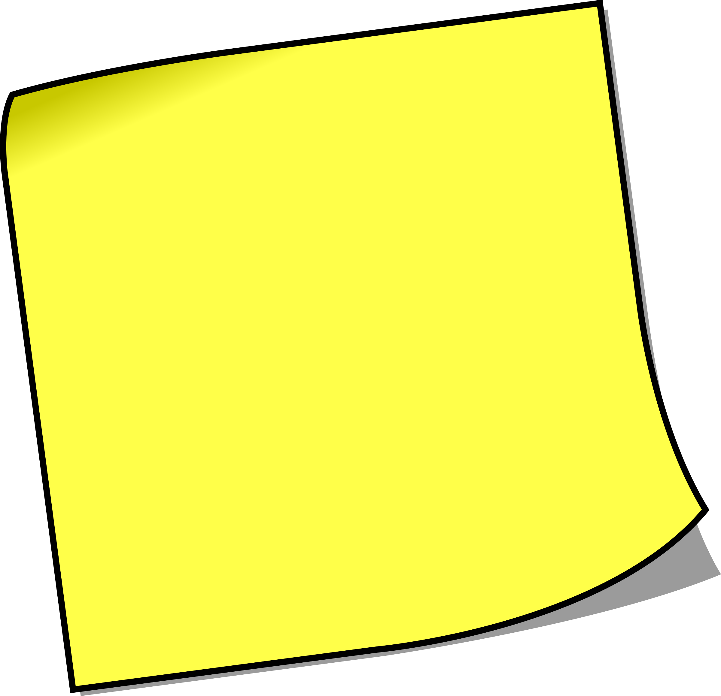 Sticky Notepad Clipart