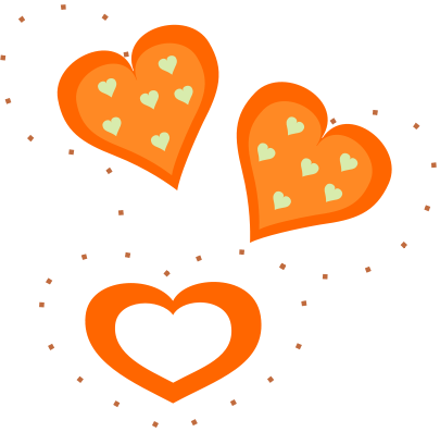 Free Two Hearts Clipart, 1 page of Public Domain Clip Art