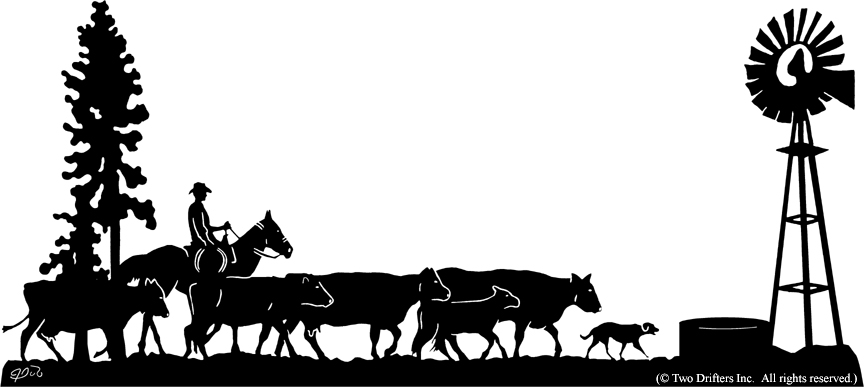 Cattle Silhouette Clipart