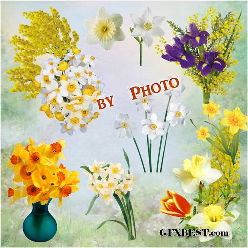 Paint Flower Cliparts