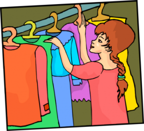 clothes closet clipart