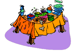 potluck lunch clipart