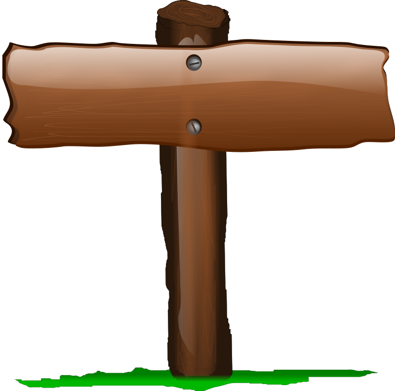 Wood Sign Clipart