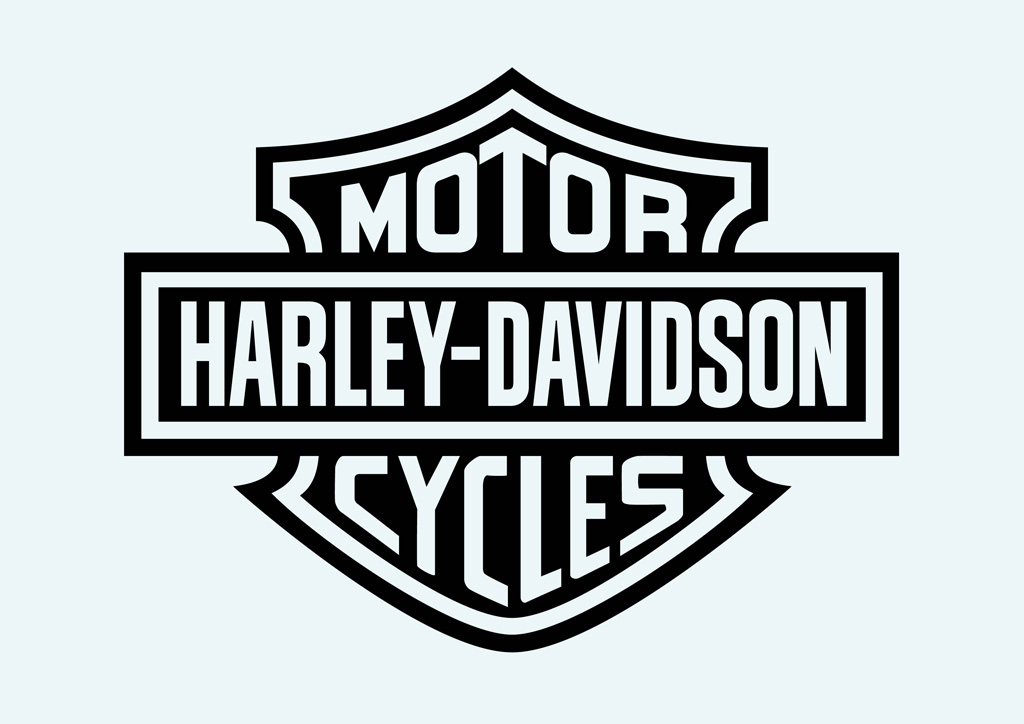 Free vector clipart silhouette harley motorcycle