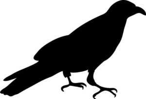 Raven Outline Cliparts