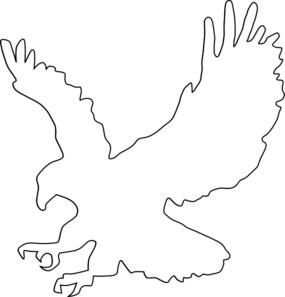 Eagle Outline Clip Art at Clker