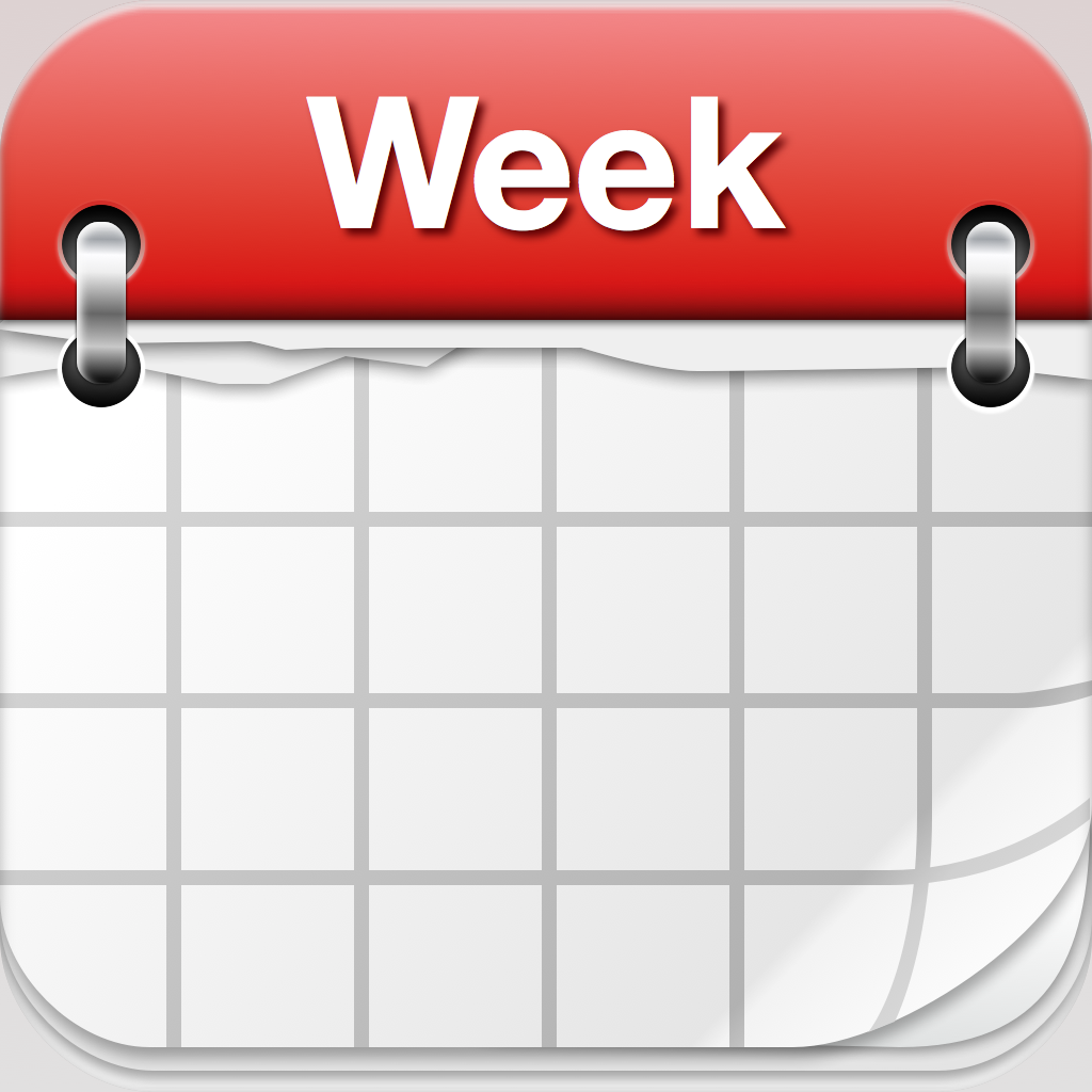 Days Of Week Calendar Clipart