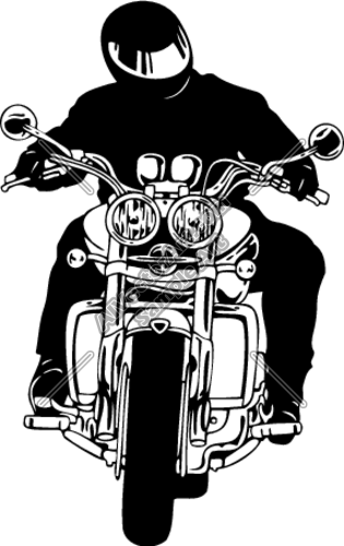 Motorcycle Rider Clipart