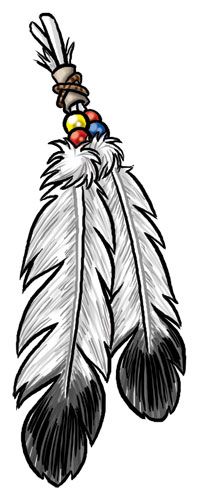 native american eagle feather drawing - Clip Art Library