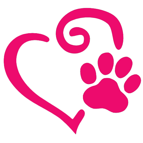 Heart dog paw clipart