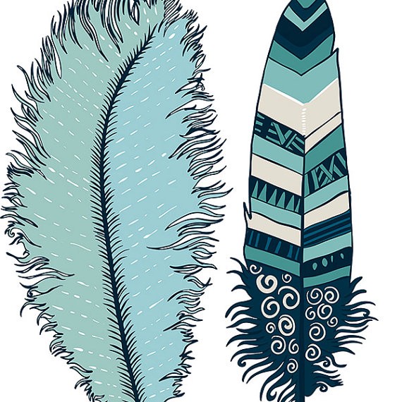 Indian Feathers Cliparts