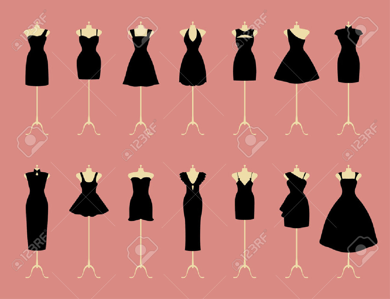 free clipart images little black dress