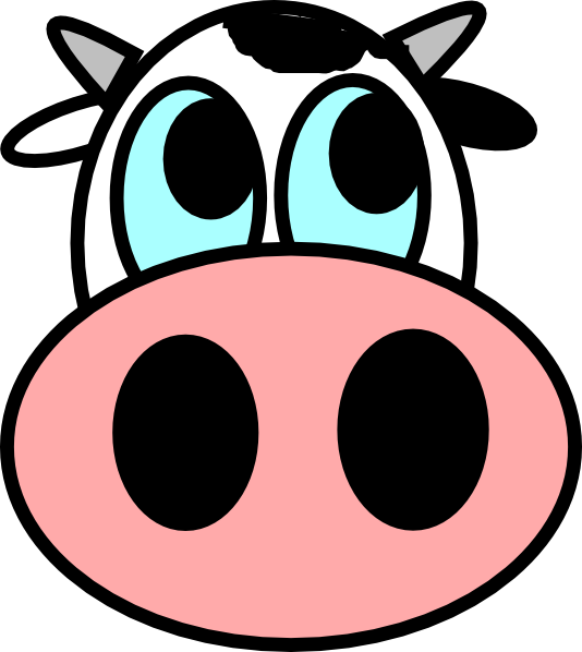 Tuxedo Cow Cliparts