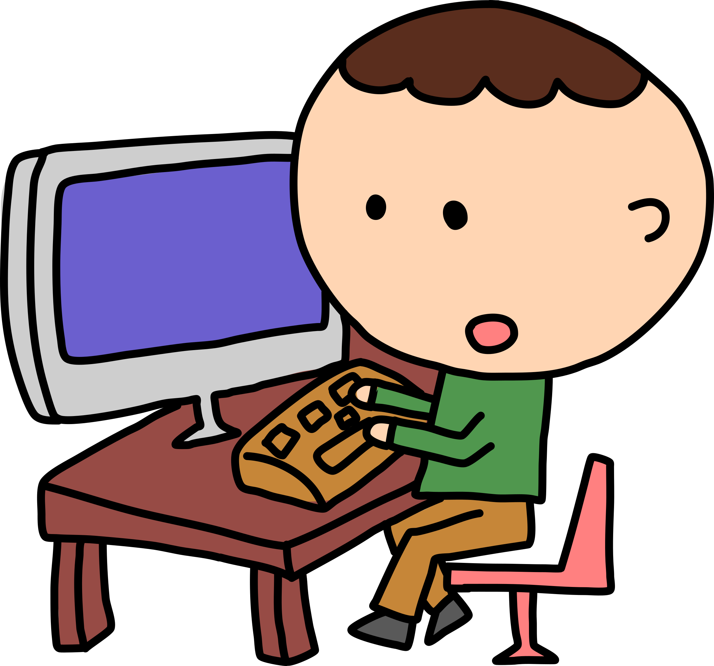 Man Computer Cliparts