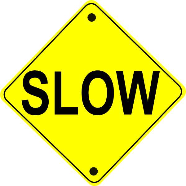 Slow Sign Cliparts