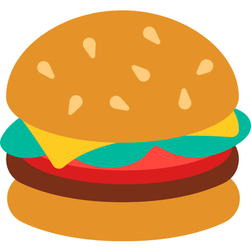 Hamburger Emoji for Facebook, Email  SMS