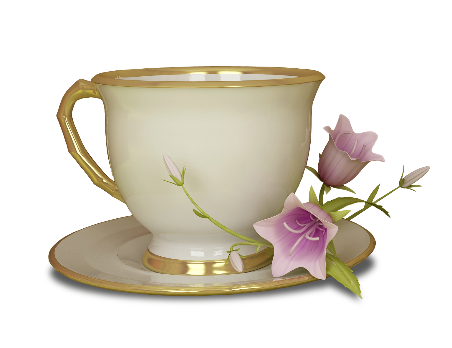 Vintage Tea Cup Clipart 