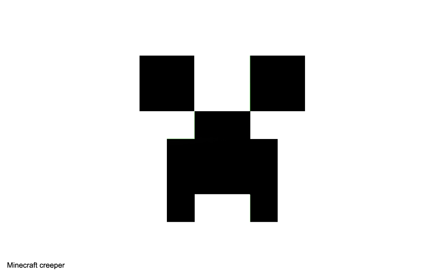Minecraft black and white clipart