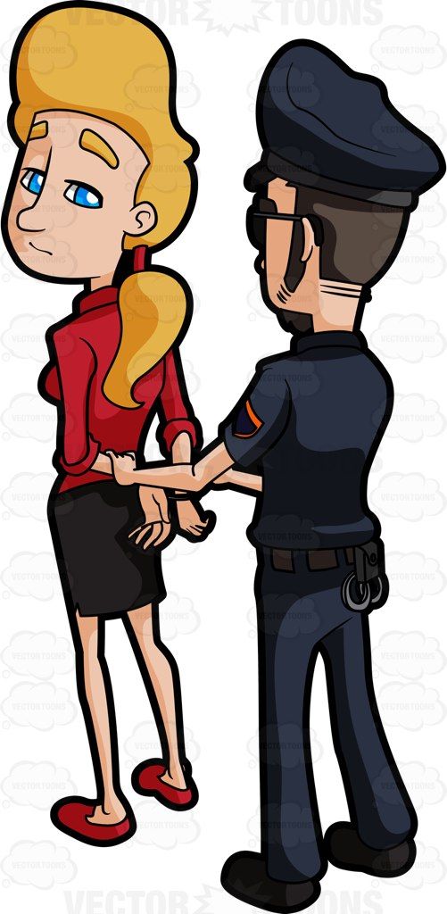 police arrest cartoon