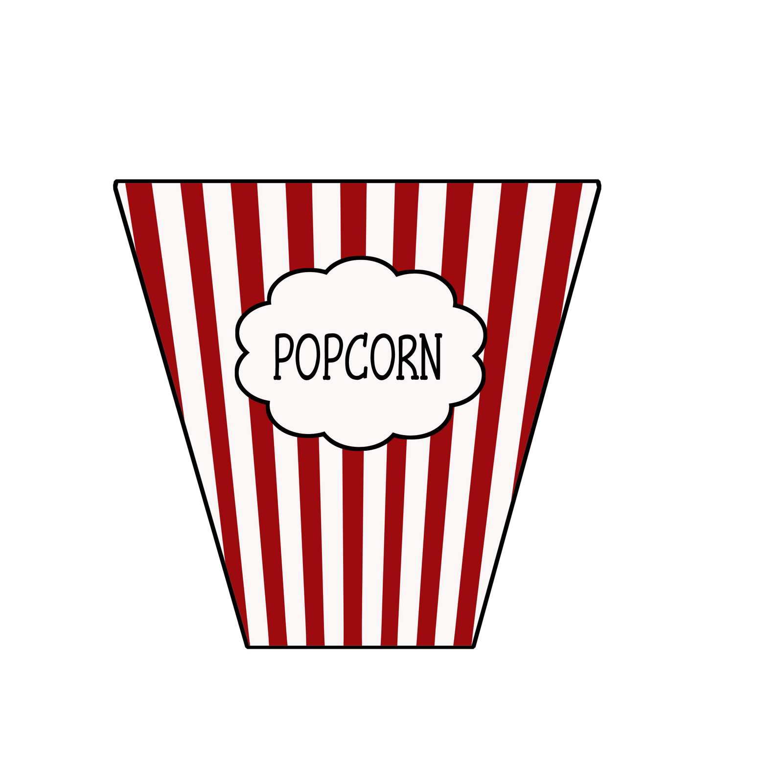 Popcorn Tub Cliparts