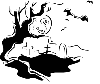 Halloween Graveyard Clipart 