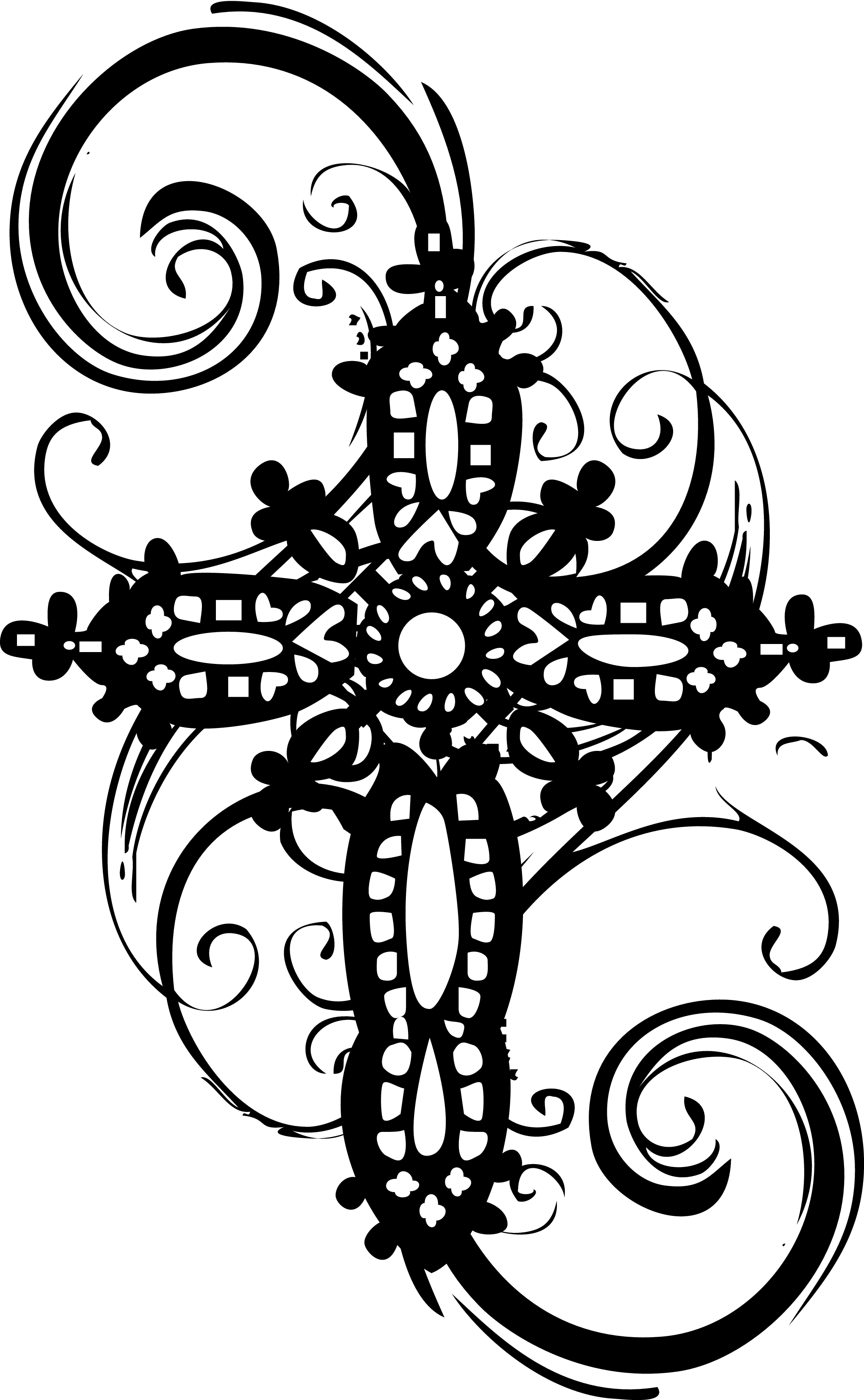 Black And White Cross With Ornate Detail Background, Printable Picture Of A  Cross, A Printable Frame Full Of Food, A Railway Crossing At Dusk  Background Image And Wallpaper for Free Download