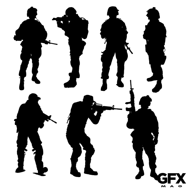 Free Soldier Silhouette Cliparts, Download Free Clip Art, Free Clip Art ...