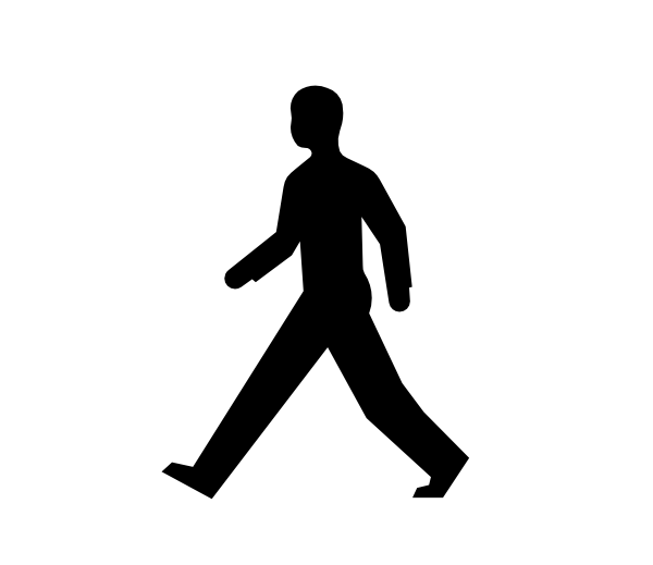 Human Walking Clip Art