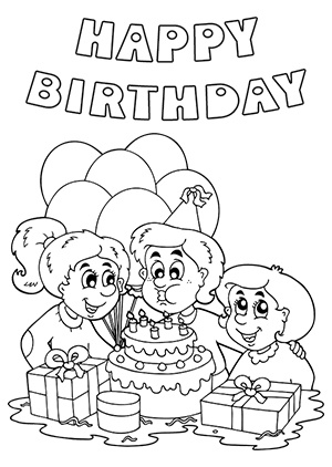 Birthday black and white black and white happy birthday clipart