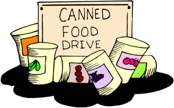 Food cans clipart