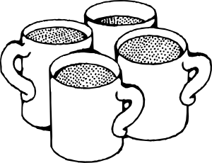 3 Cups Cliparts