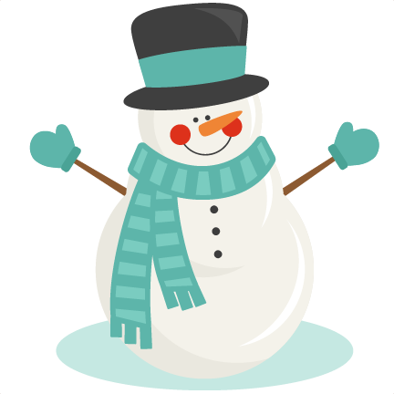 Snowman Winter SVG scrapbook cut file cute clipart files for