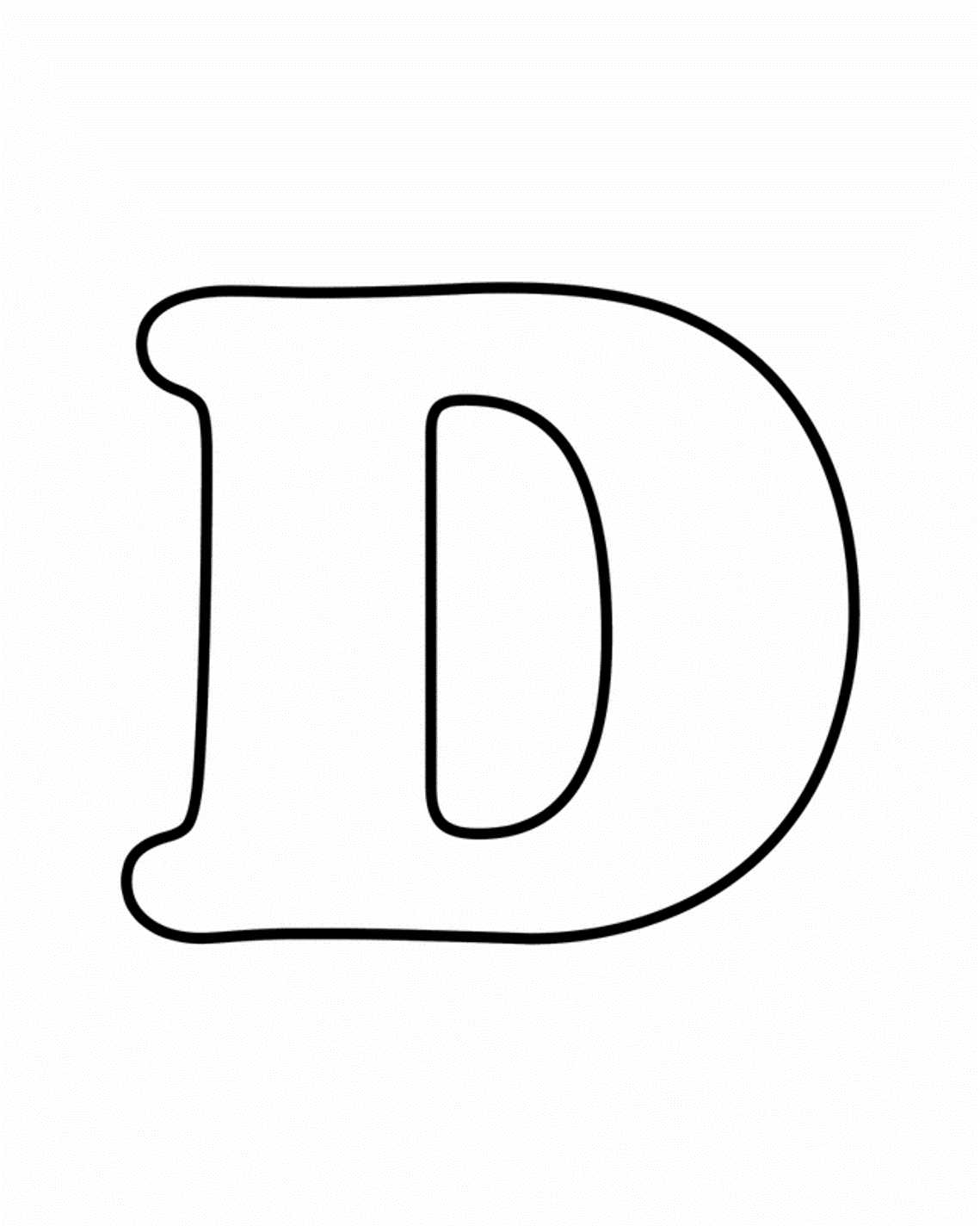 black letter d