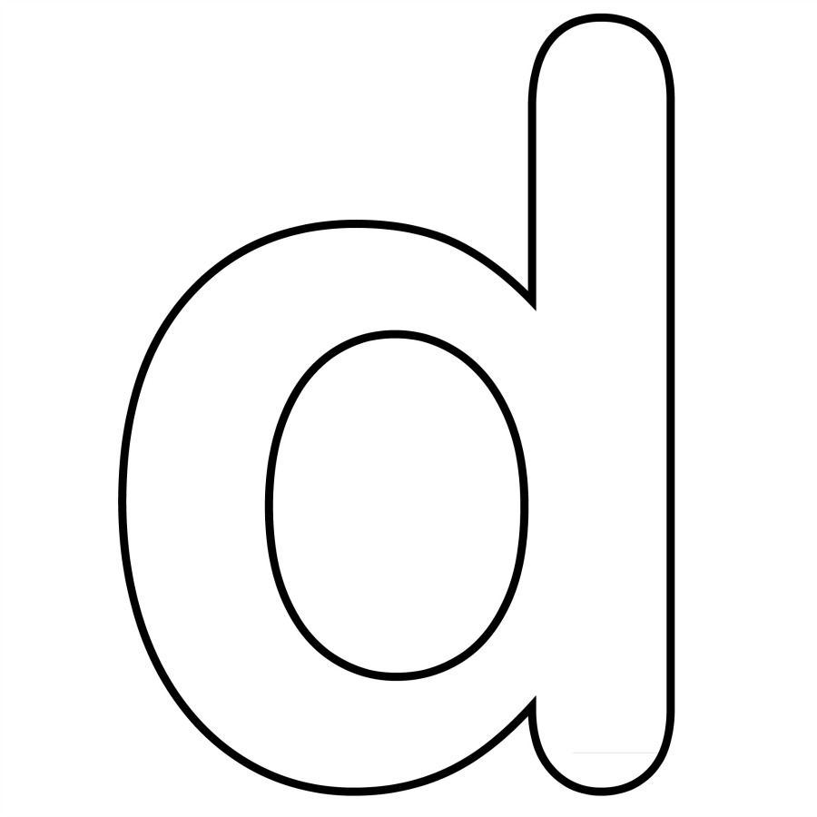 Alphabet letter d clipart