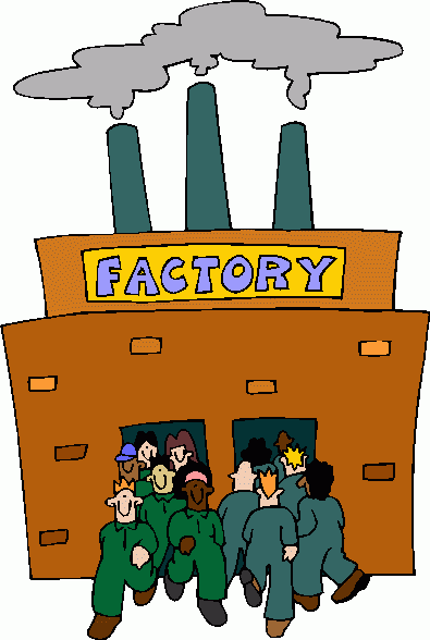 industrial revolution daily routine clipart