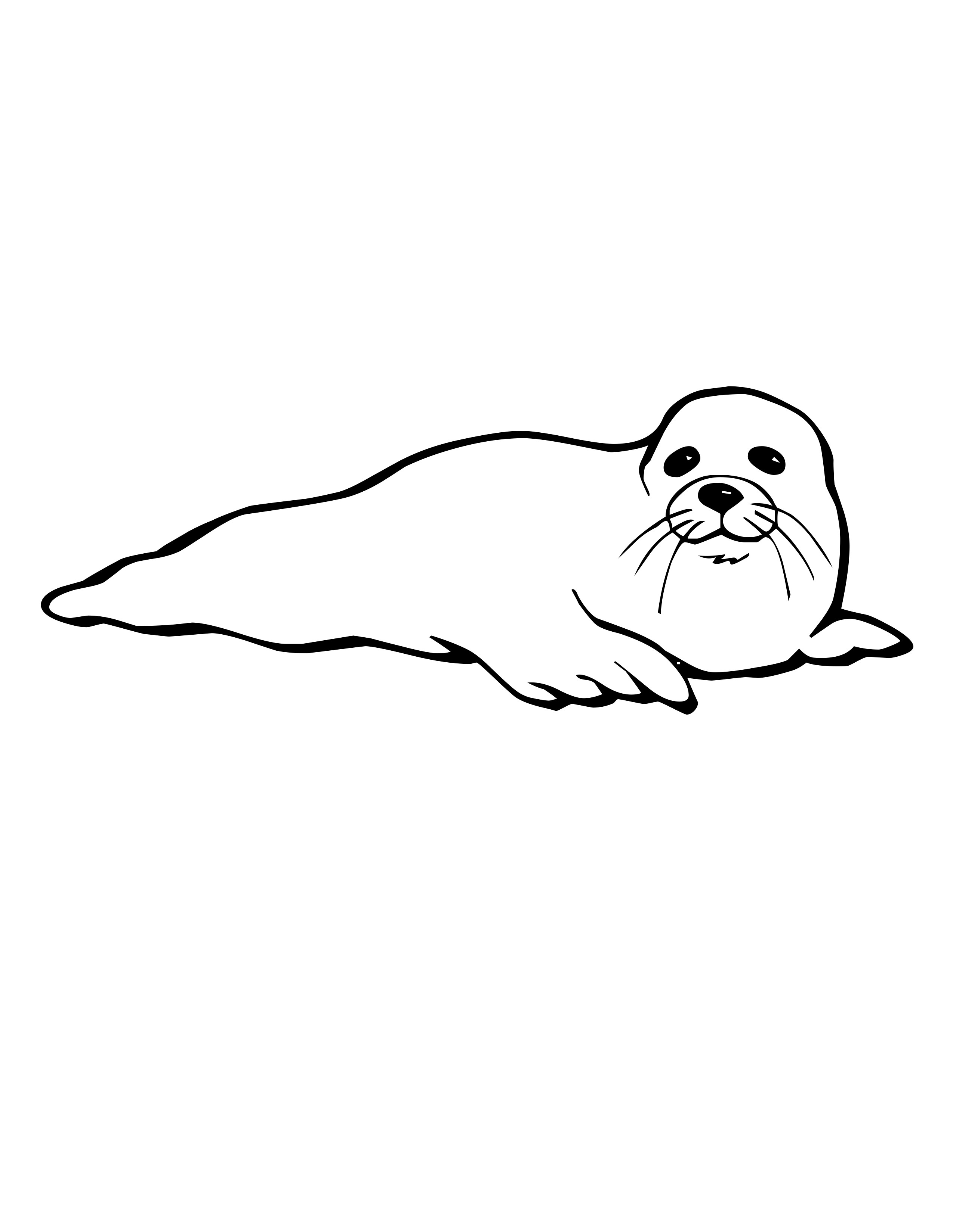 Cute Seal Coloring