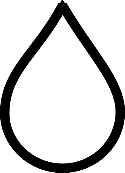 Water Drop Clip Art Black And White