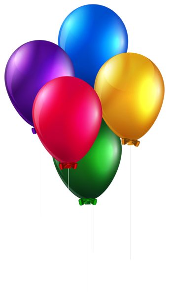 Balloons Bunch Transparent PNG Clip Art Image