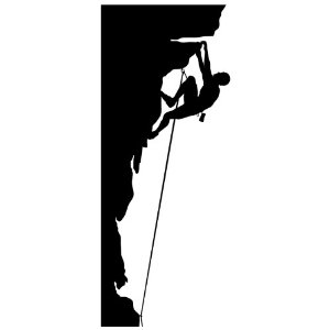 Clipart climbing silhouette