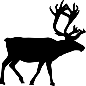 Reindeer Cliparts Black