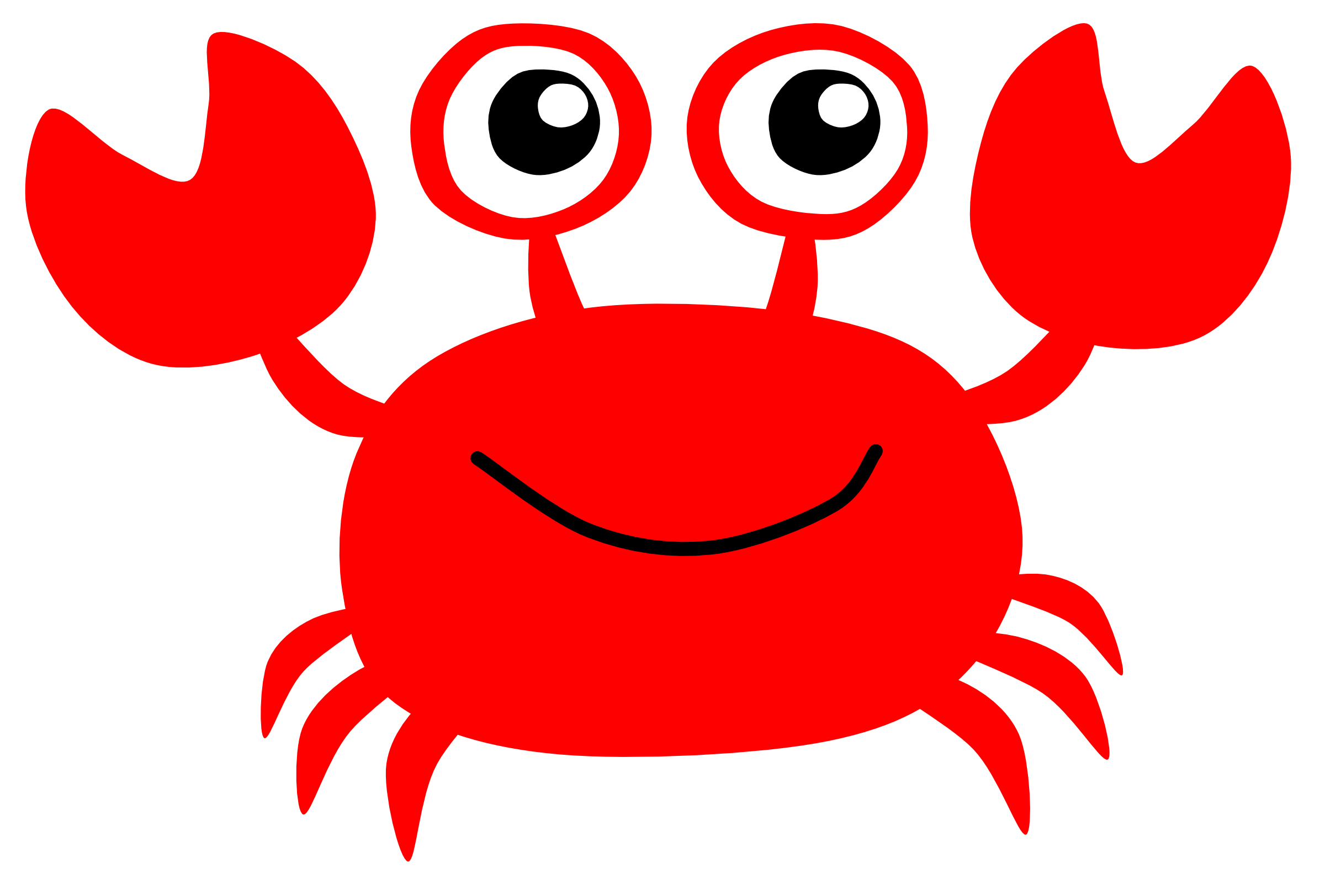 Cute Crab Clipart 