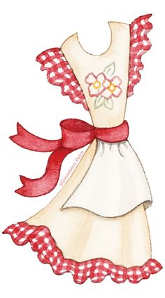 Red Apron Cliparts