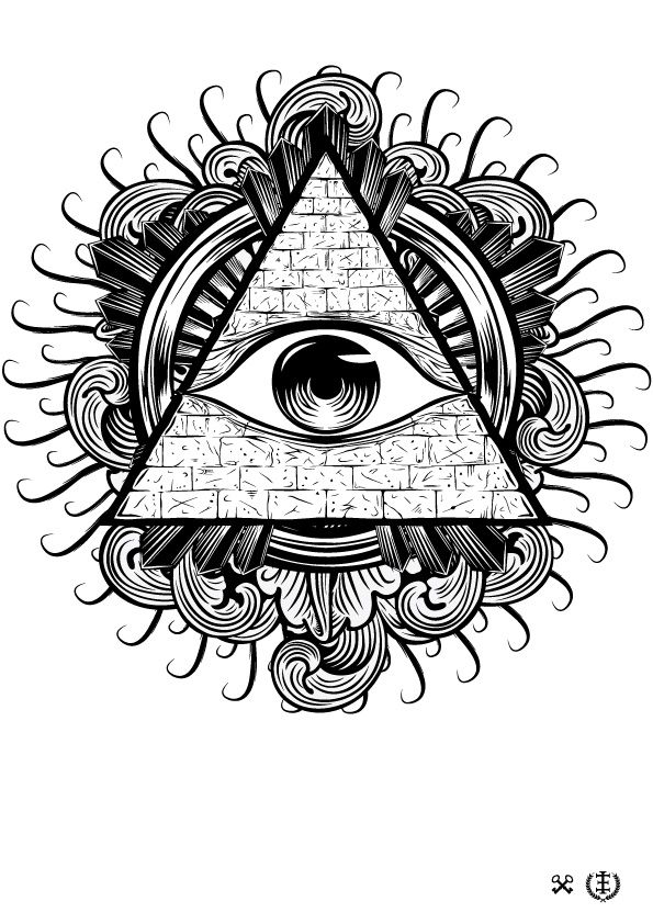 triangle eye tattoo design - Clip Art Library