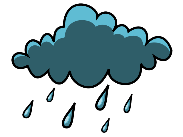 Weather Clipart Image Cloudy With Rain