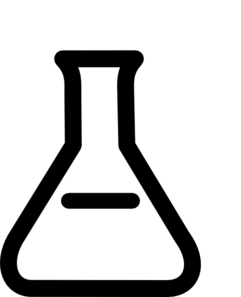 Black Flask Clip Art
