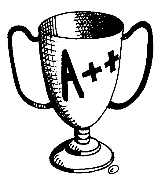 Rewarded for good work clipart