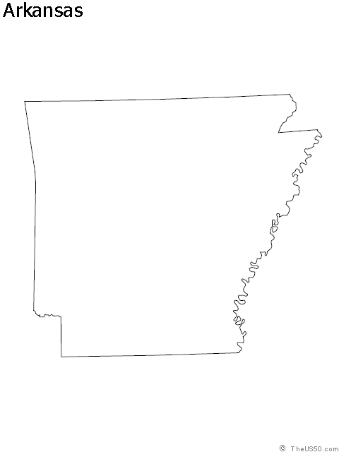 Arkansas outline clipart